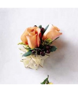 The Peach Silk Corsage The Peach Silk Corsage